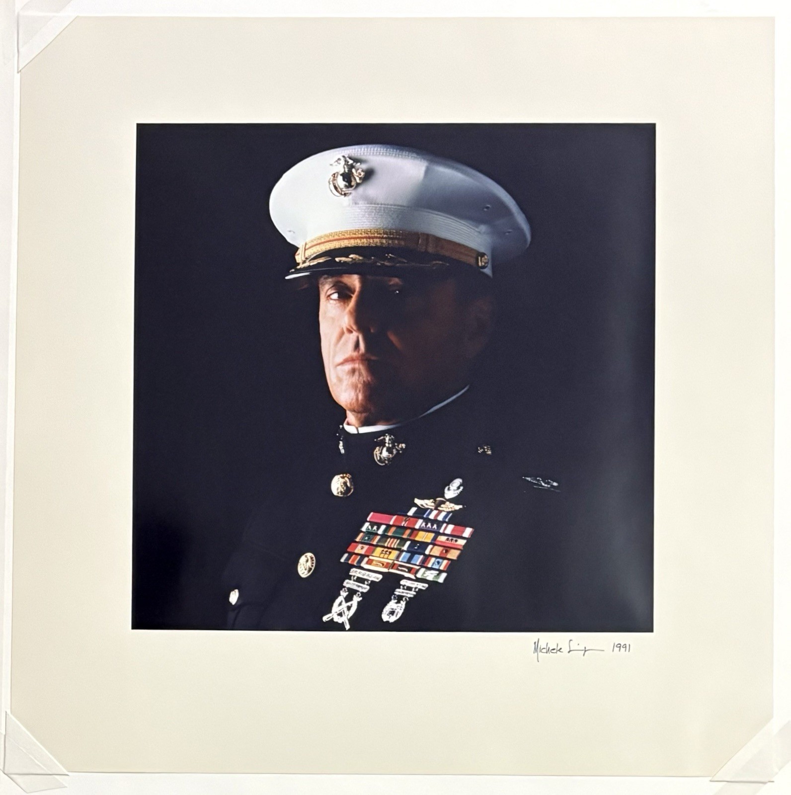 JACK NICHOLSON +MICHELE SINGER-REINER A FEW GOOD MEN SIGNED AUTO DISPLAY PSA/DNA