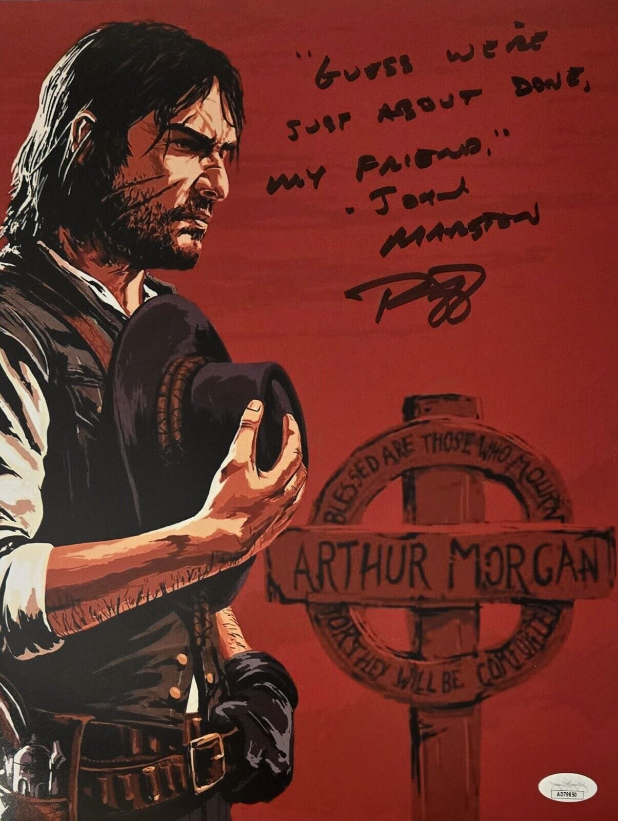 Rob Wiethoff Signed Photo Red Dead Redemption John Marston Autograph JSA COA 850