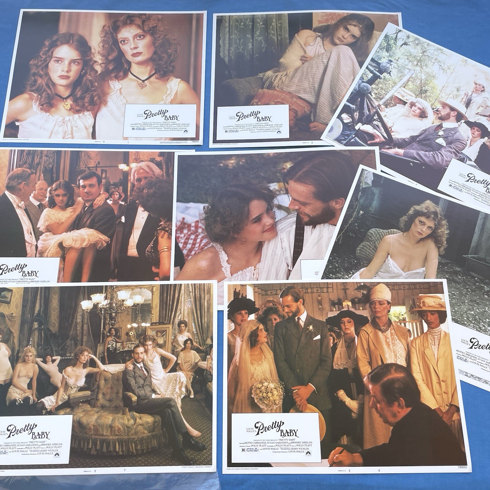 Pretty Baby Lobby Cards 1978 Stills Originals 11 x 14 NSS 780055 Brooke Shields