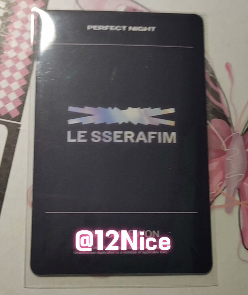 LE SSERAFIM QQ music Perfect Night broadcast Limited official photocard Chaewon