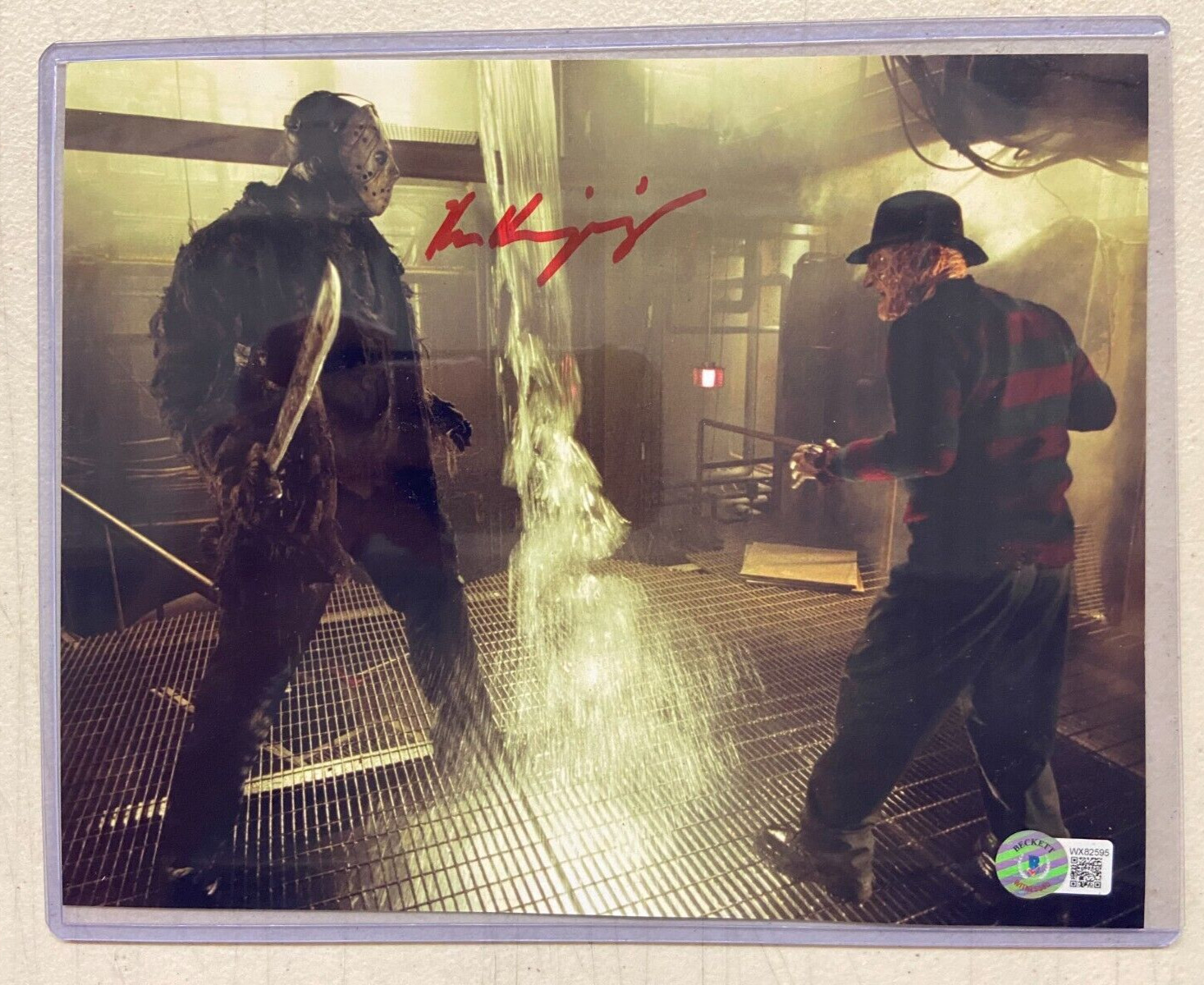 Ken Kirzinger Signed Autographed 8×10 Beckett Certified WX82595 Jason Voorhees