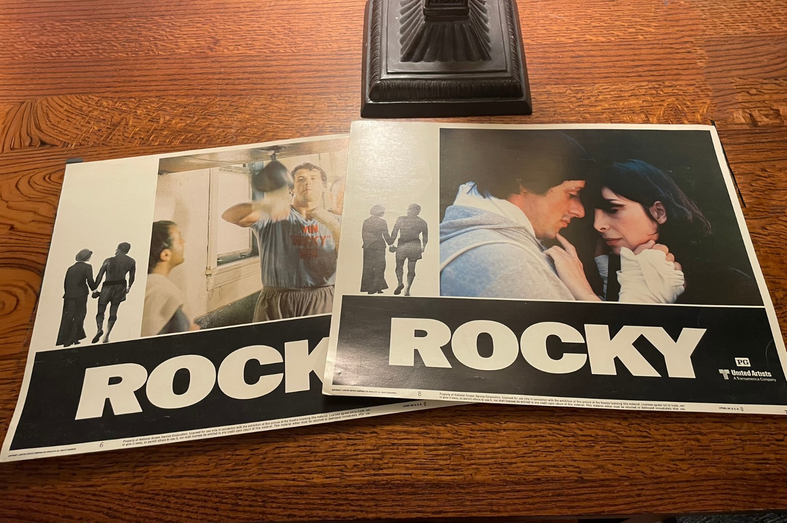 Rocky (1976) Original Lobby Card Lot of 2 11×14 Sylvester Stallone United Artist