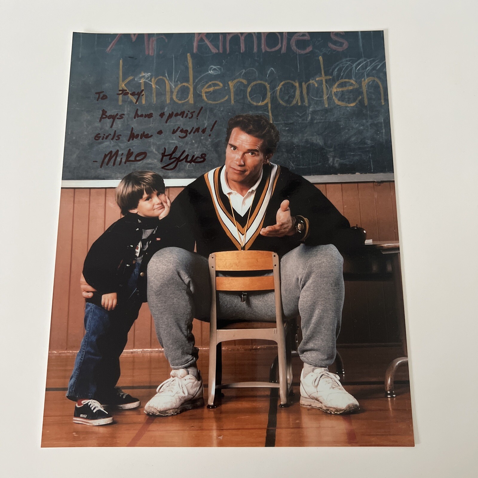 Miko Hughes Signed Autograph (8×10) Photo | Child Actor, Kindergarten Cop