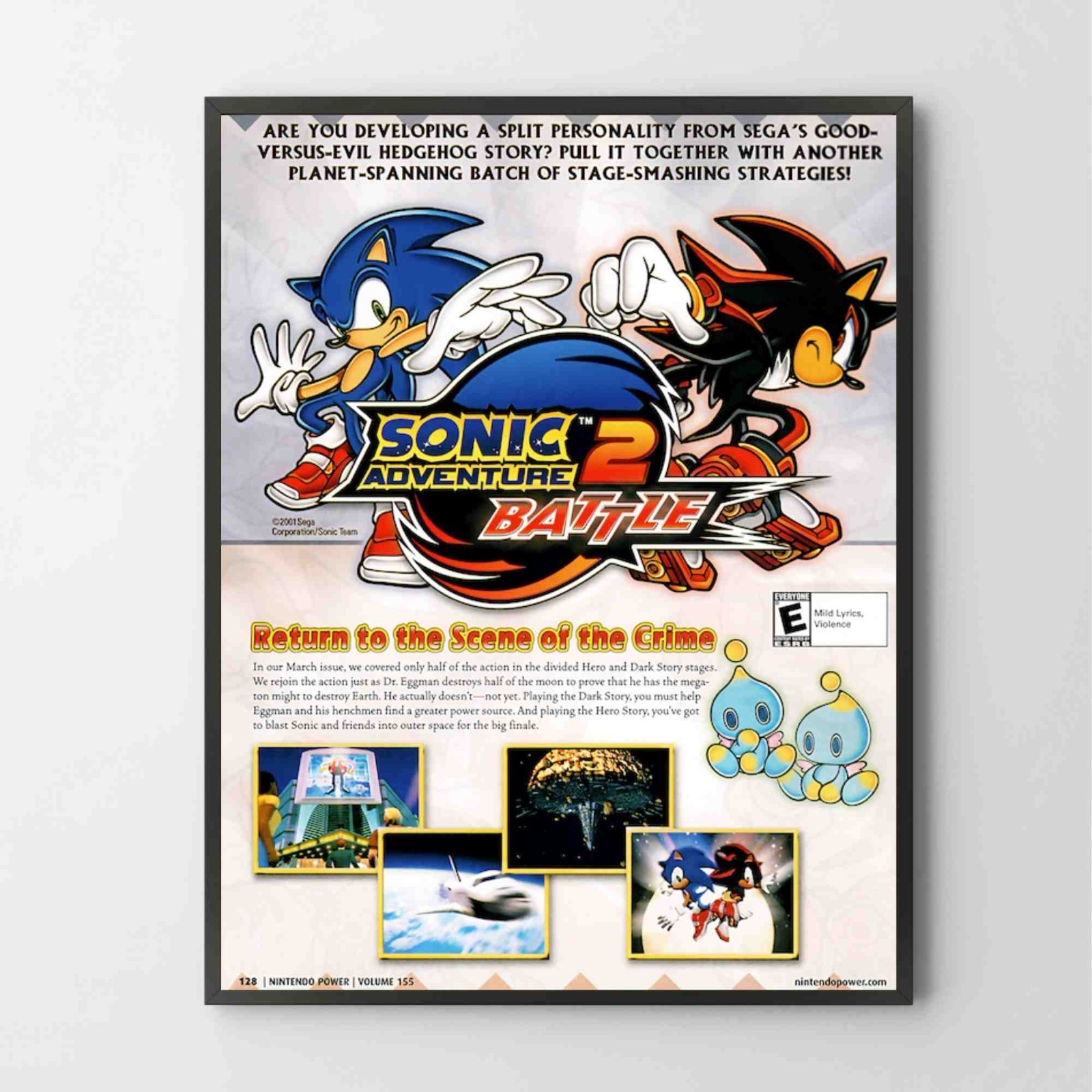 Poster Sonic Adventure 2 Battle Gamecube Premium Glossy Unframed Print G5745