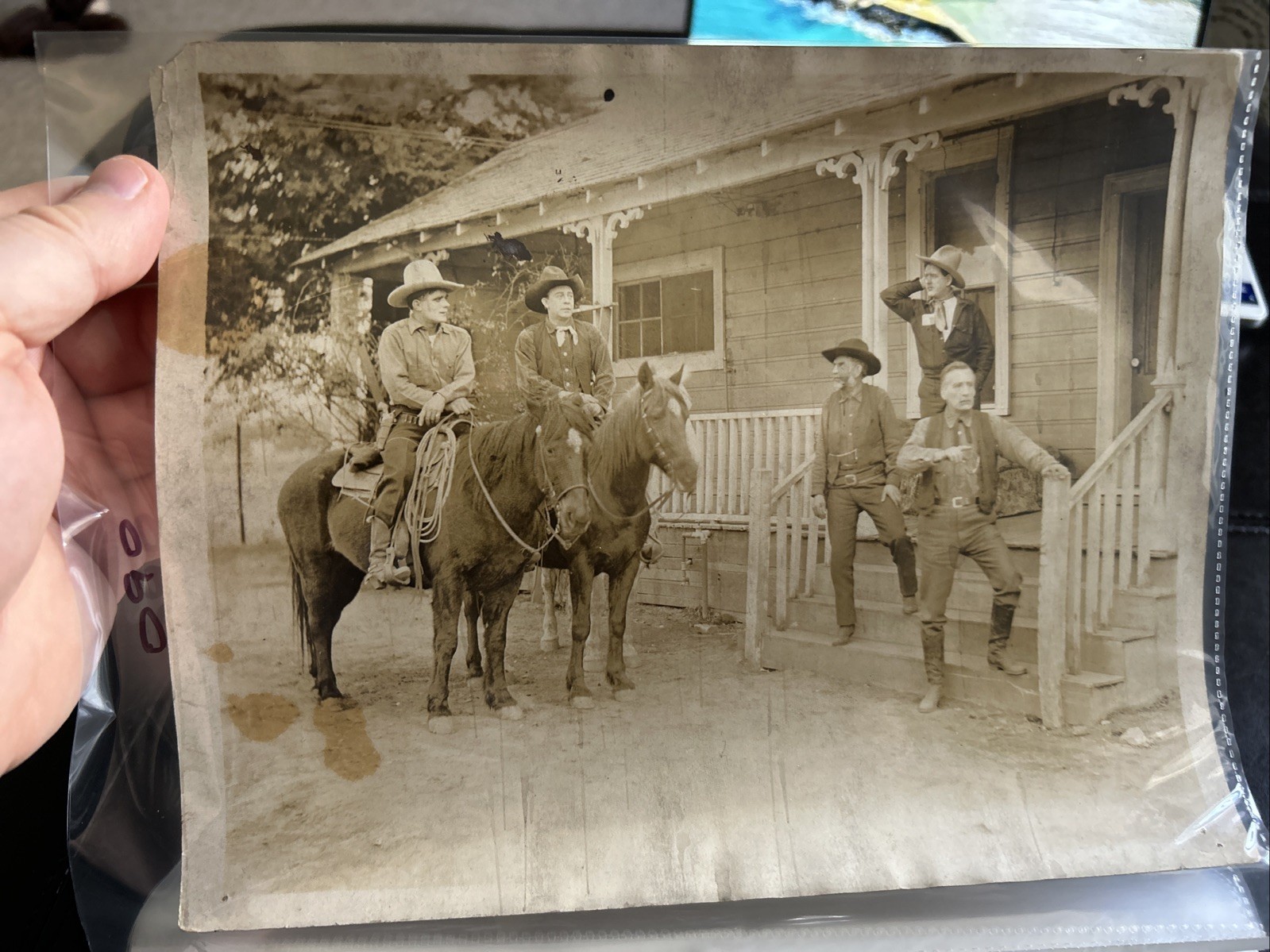 Original Movie Still Press Photo Vintage Western Film Cowboys T090