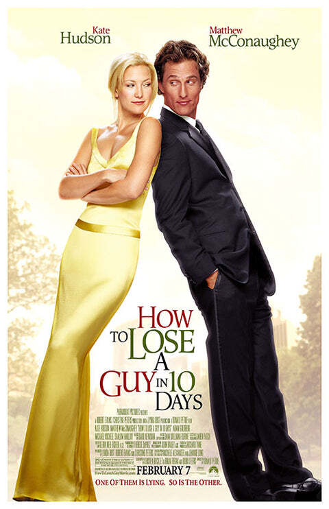 How to Lose a Guy in Ten Days Matthew McConaughey Movie Poster 17 X 12