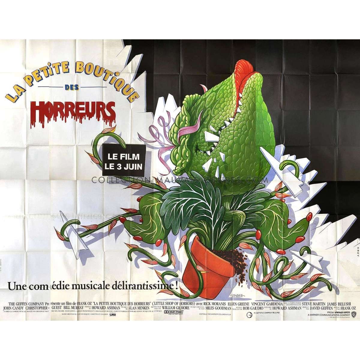 LITTLE SHOP OF HORRORS 8 Panel Billboard Movie Poster – 158×118 in. – 1986 – F