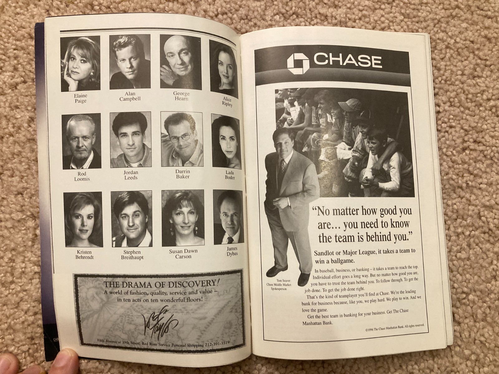 Elaine Paige Alan Campbell Signed Autographed 1996 Sunset Blvd. Playbill JG COA
