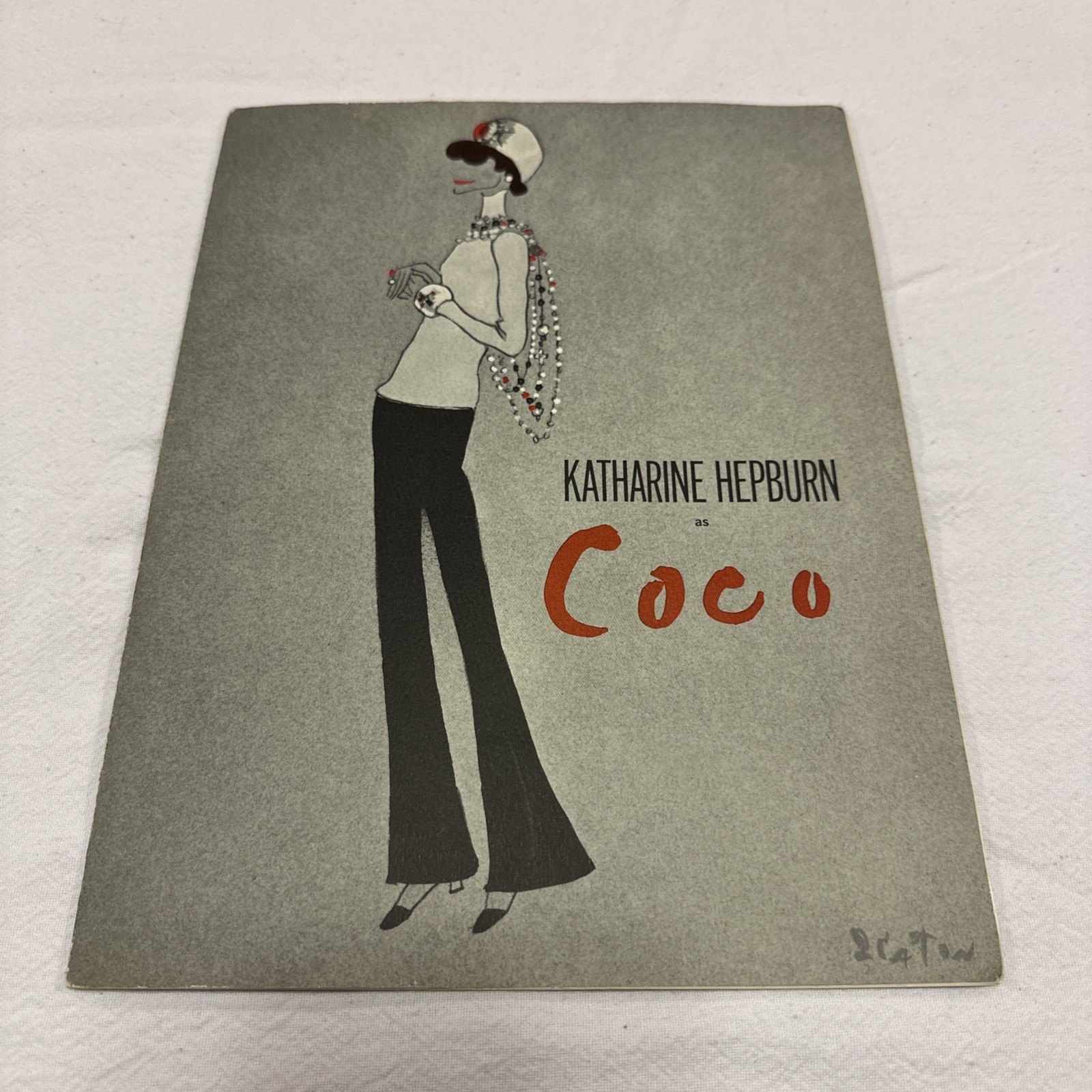 VNTG 1969 KATHERINE HEPBURN ‘COCO’ BROADWAY PROGRAM STAR TREK RENEÈ AUBERJONOIS