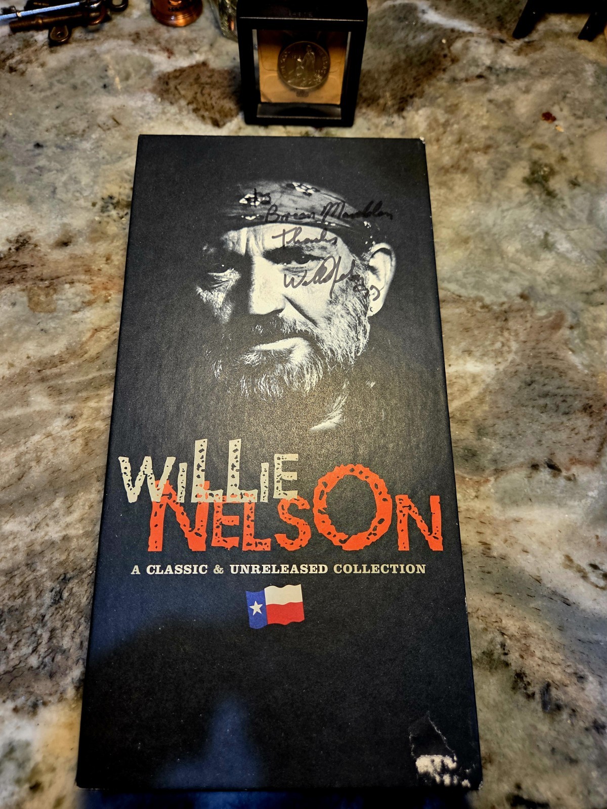 Signed Autograph Willie Nelson 3 Cd Set Classic&Unreleased Collection