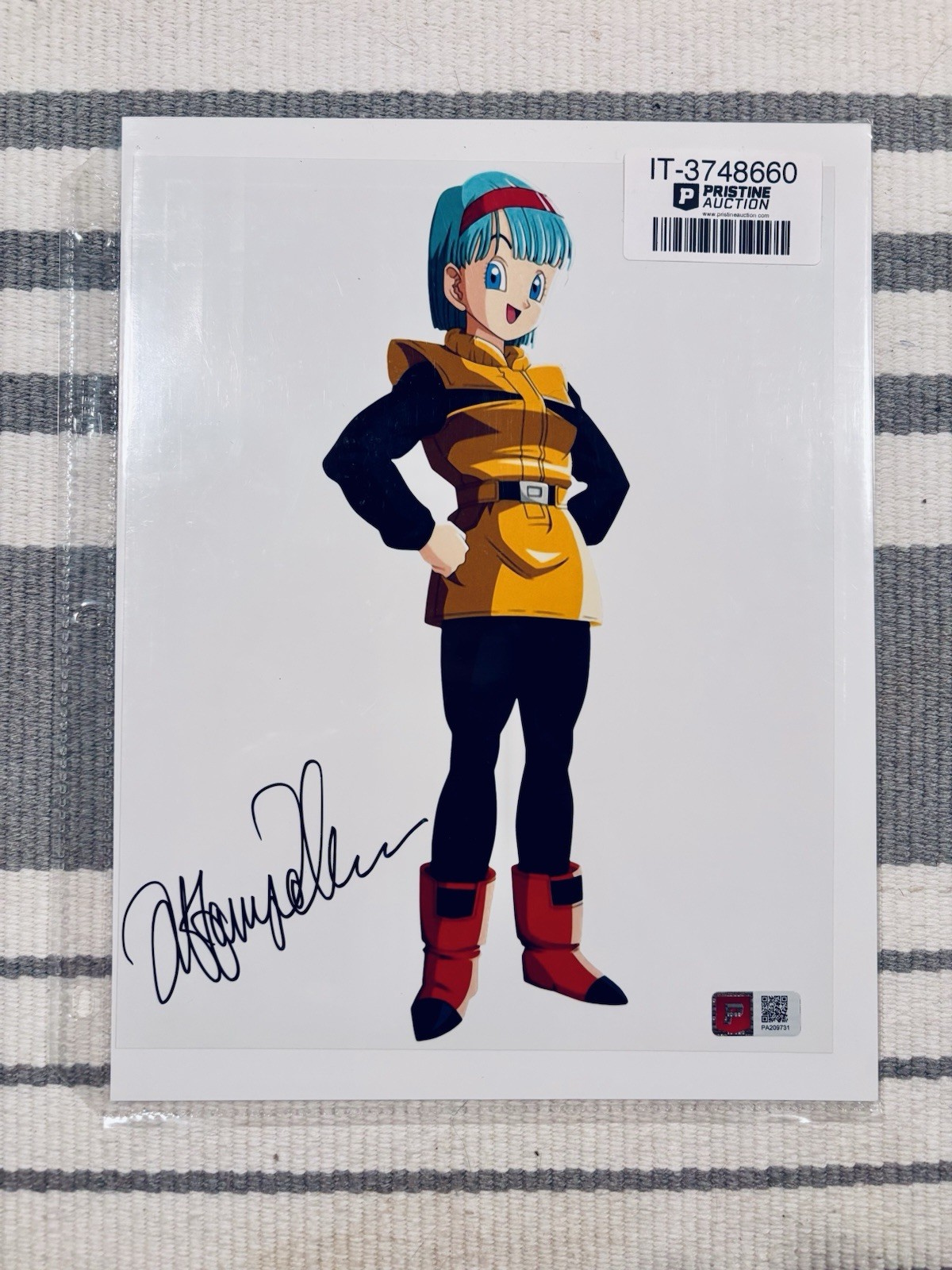 TIFFANY VOLLMER Signed (Bulma) Dragon Ball Z 8×10 Photo (Prestine Authentic)