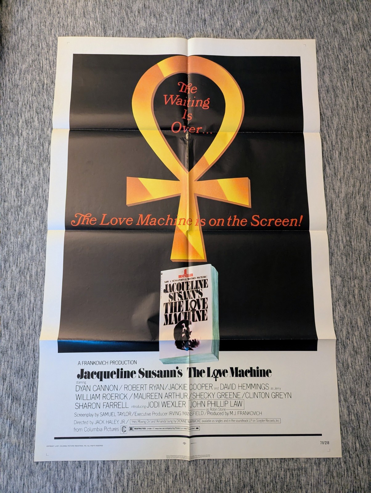 1971 The Love Machine Original 1 Sheet Movie Poster Jacqueline Susann 71/218