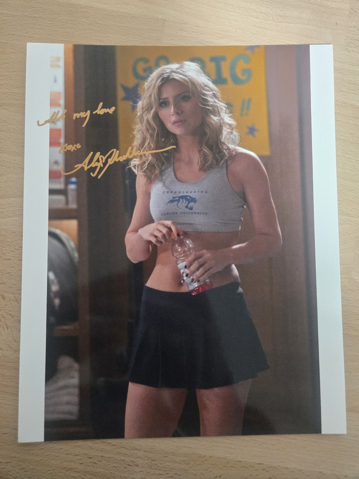 Alyson Michalka Signed 8 By 10 Super Sweet 16