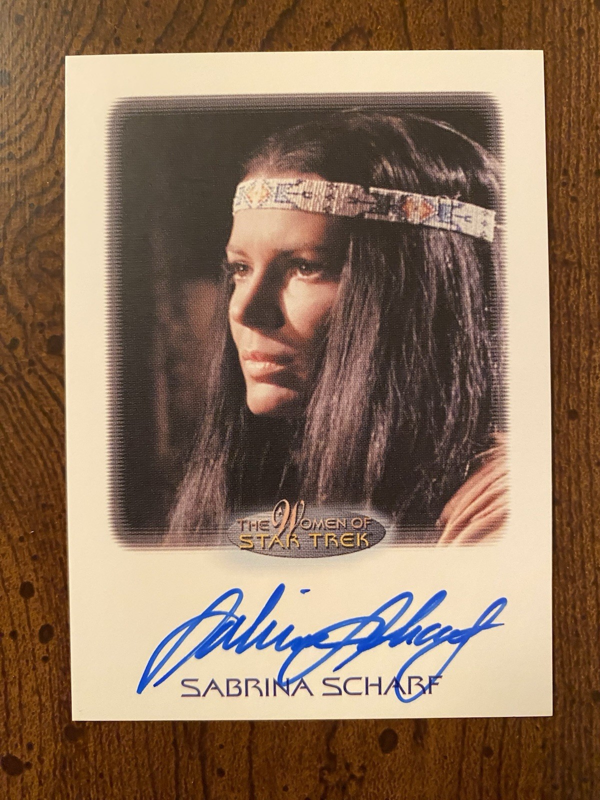 Sabrina Scharf Signed Autographed Women Of Star Trek Trading Card Rittenhouse