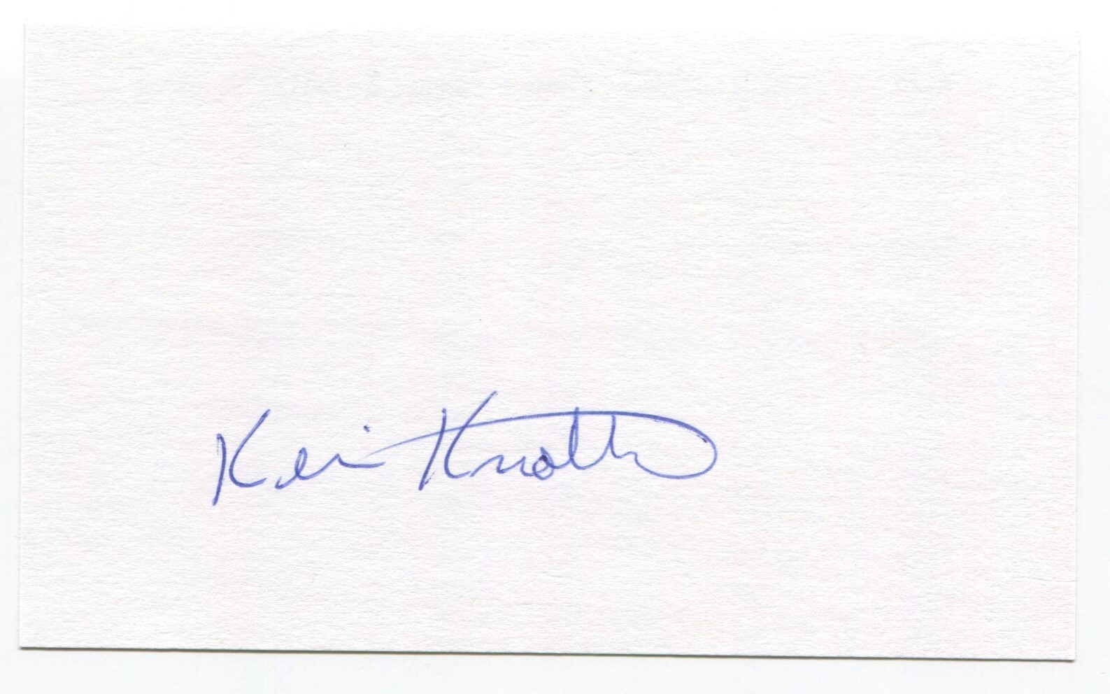 Kevin Knotts Signed 3×5 Index Card Autographed Actor Gangland Redemption