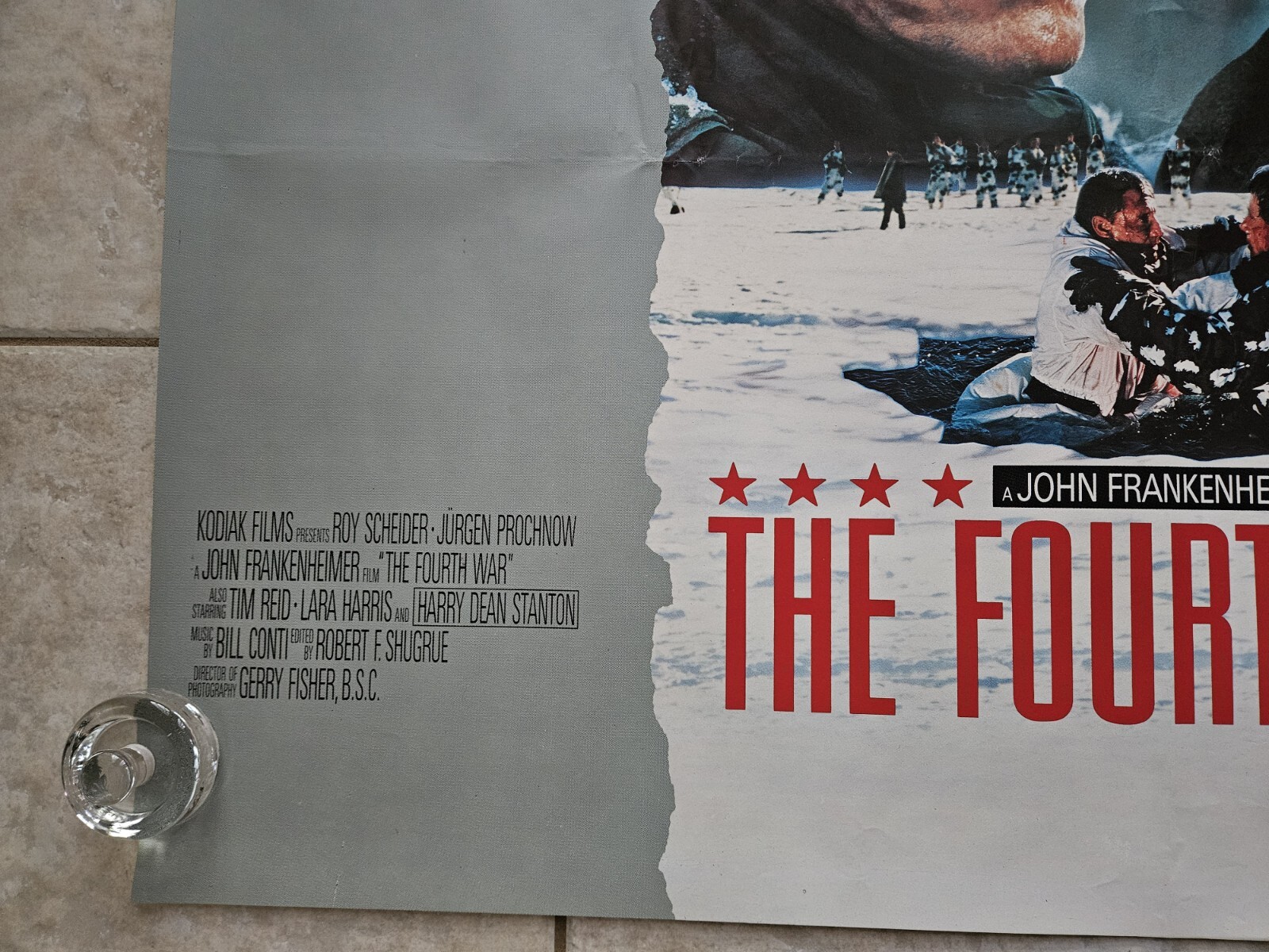 The Fourth War movie poster – Roy Scheider – 30 x 40 inches