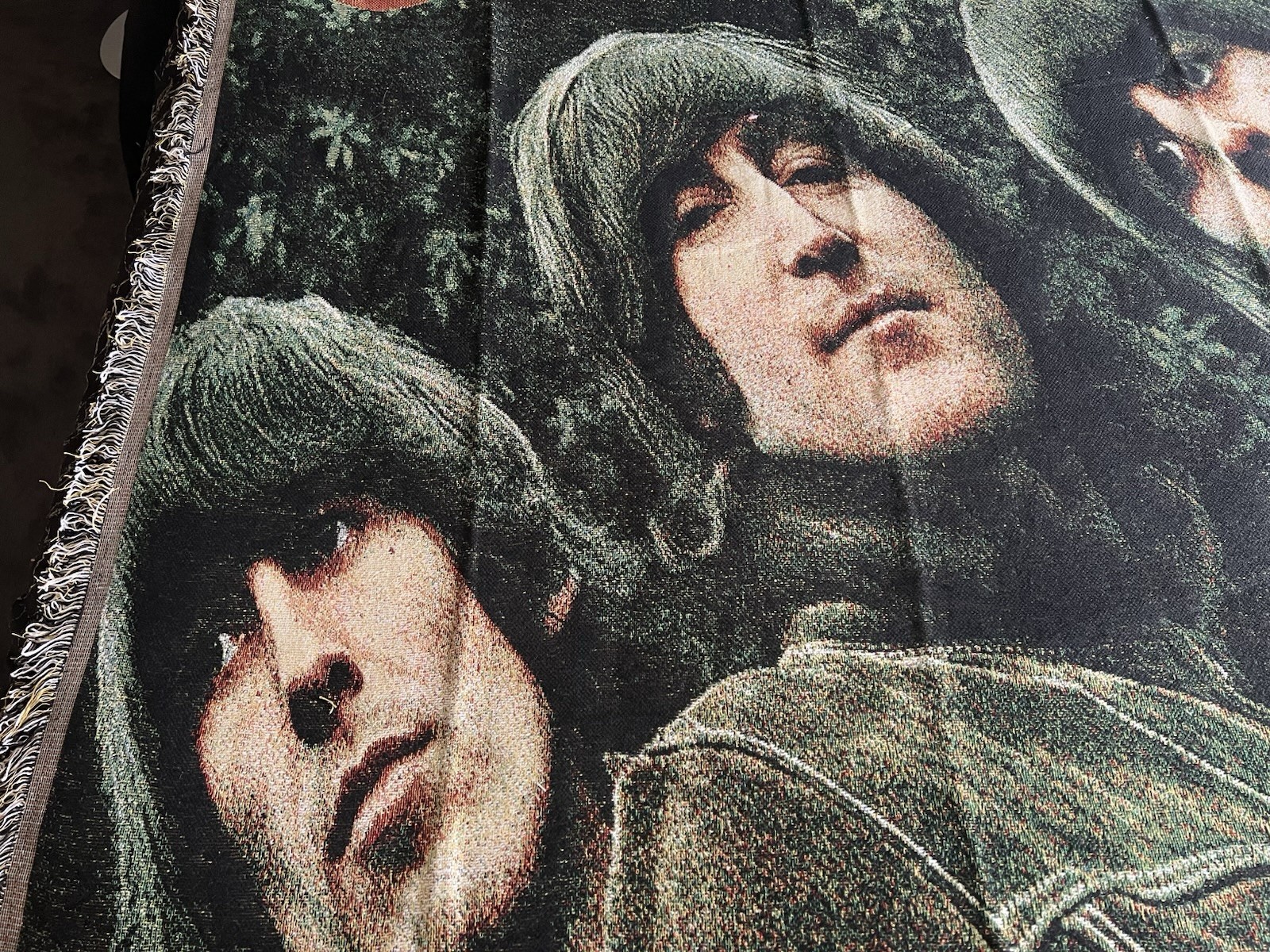 Rubber Soul Cotton Beatles Throw