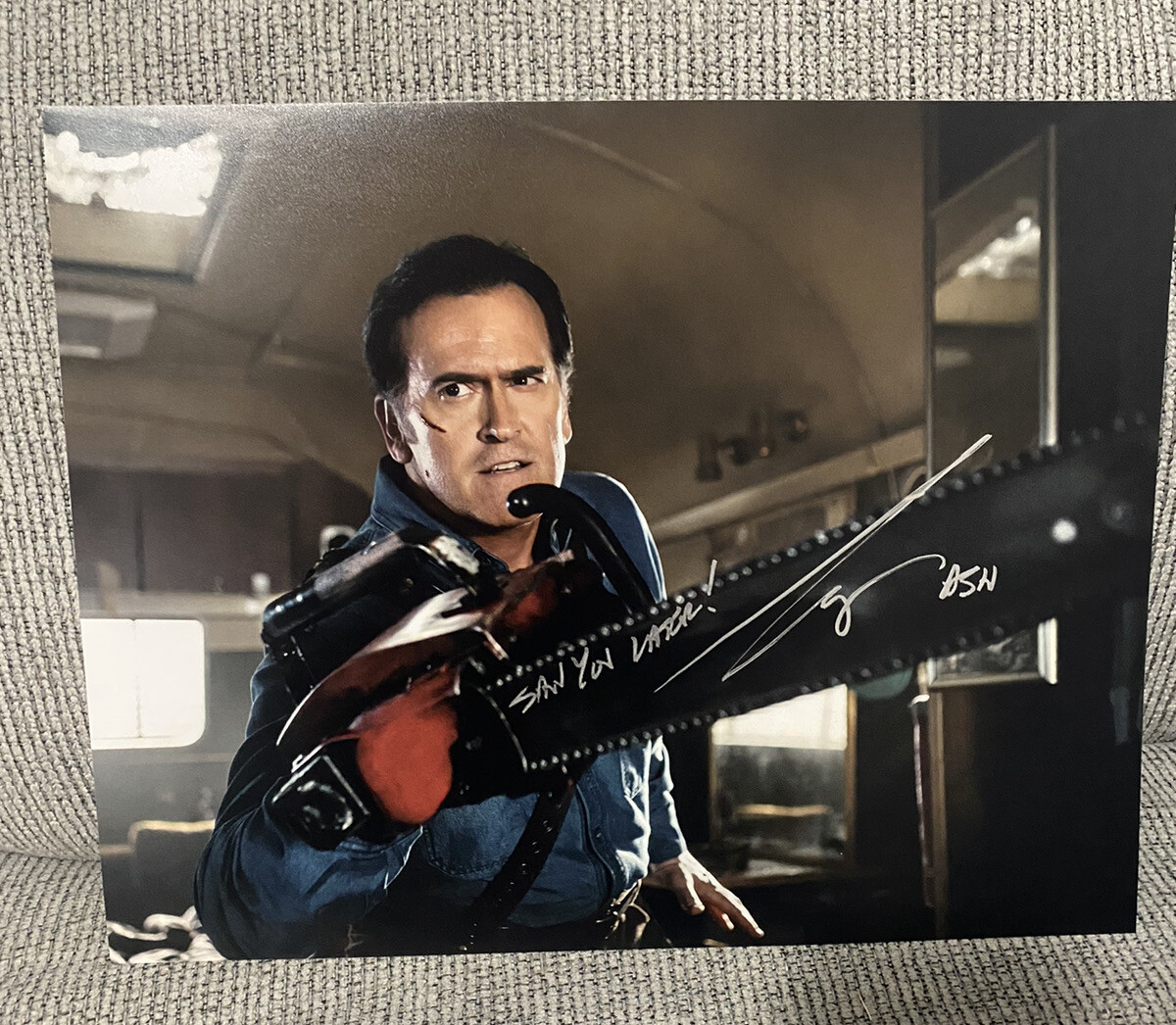 Bruce Campbell Signed 11×14 Ash Williams autograph