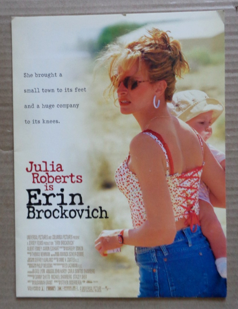 Erin Brockovich 2000 press kit Julia Roberts Albert Finney Steven Soderbergh