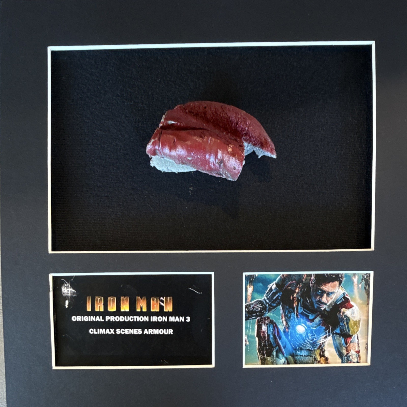IRON MAN 3 (2013) Original Production Prop – Destroyed Suit Shoulder Fragment