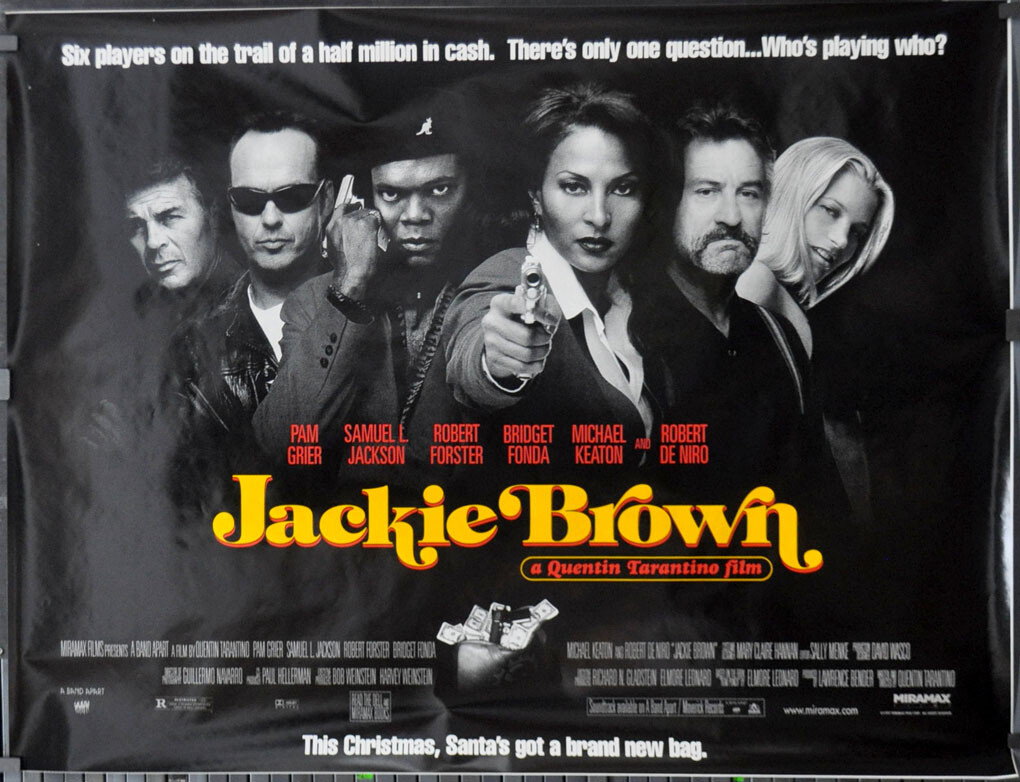 Jackie Brown 1997 ORIGINAL 46X60 SUBWAY MOVIE POSTER PAM GRIER ROBERT De NIRO