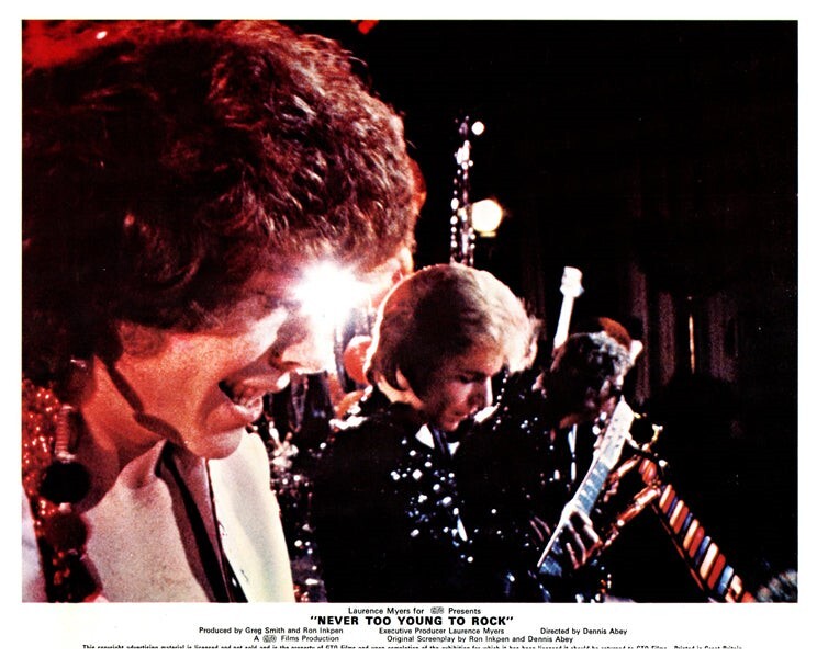 Never Too Young To Rock Original Lobby Card 1975 Mud Rubettes Glitter Band