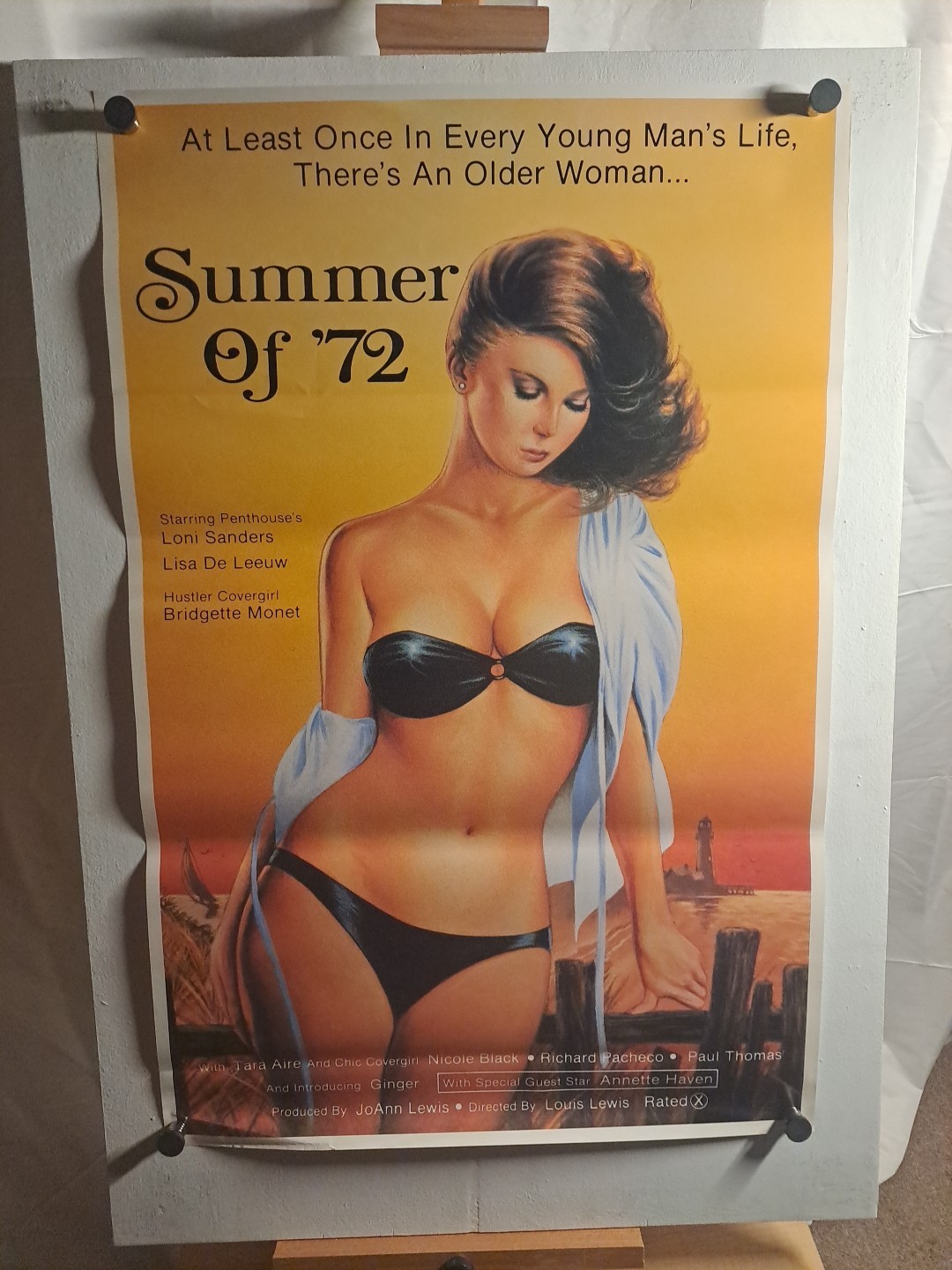 SUMMER OF 72 Original 1982 Adult Movie Poster 25×38