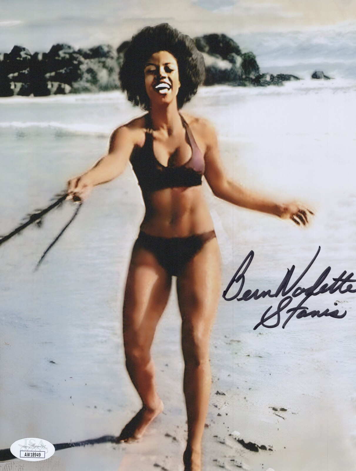 BERNADETTE STANIS Hand Signed GOOD TIMES 8×10 Photo Autograph JSA COA CERT
