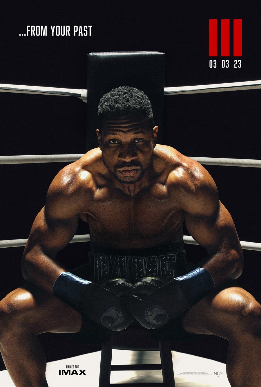 CREED III MOVIE POSTER 2 Sided ORIGINAL Version B 27×40 JONATHAN MAJORS