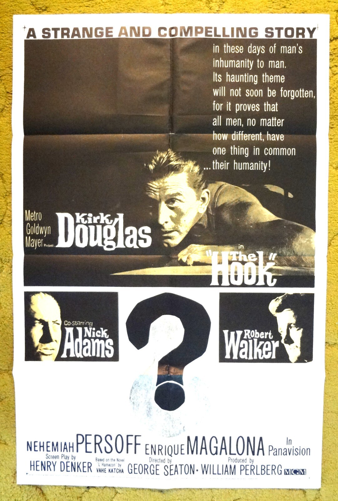 THE HOOK 1963 psychological drama with Kirk Douglas