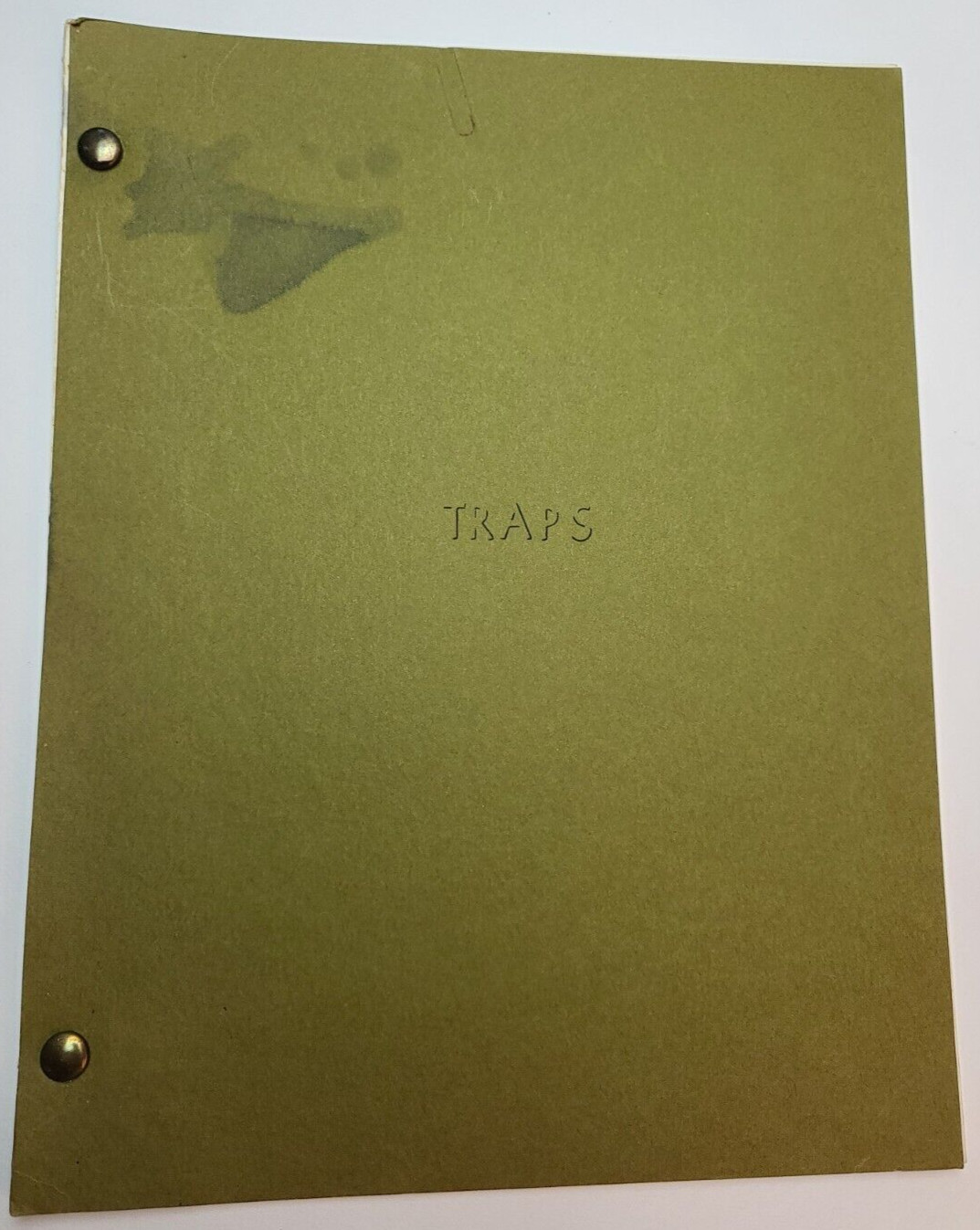 TRAPS / Barry Levinson 1970’s Unproduced Treatment Script