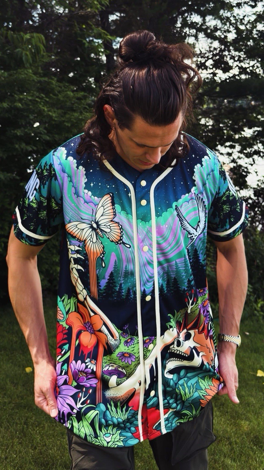 Sullivan King Electric Forest2026 Baseball Jersey Unisex Size Medium Embroidered