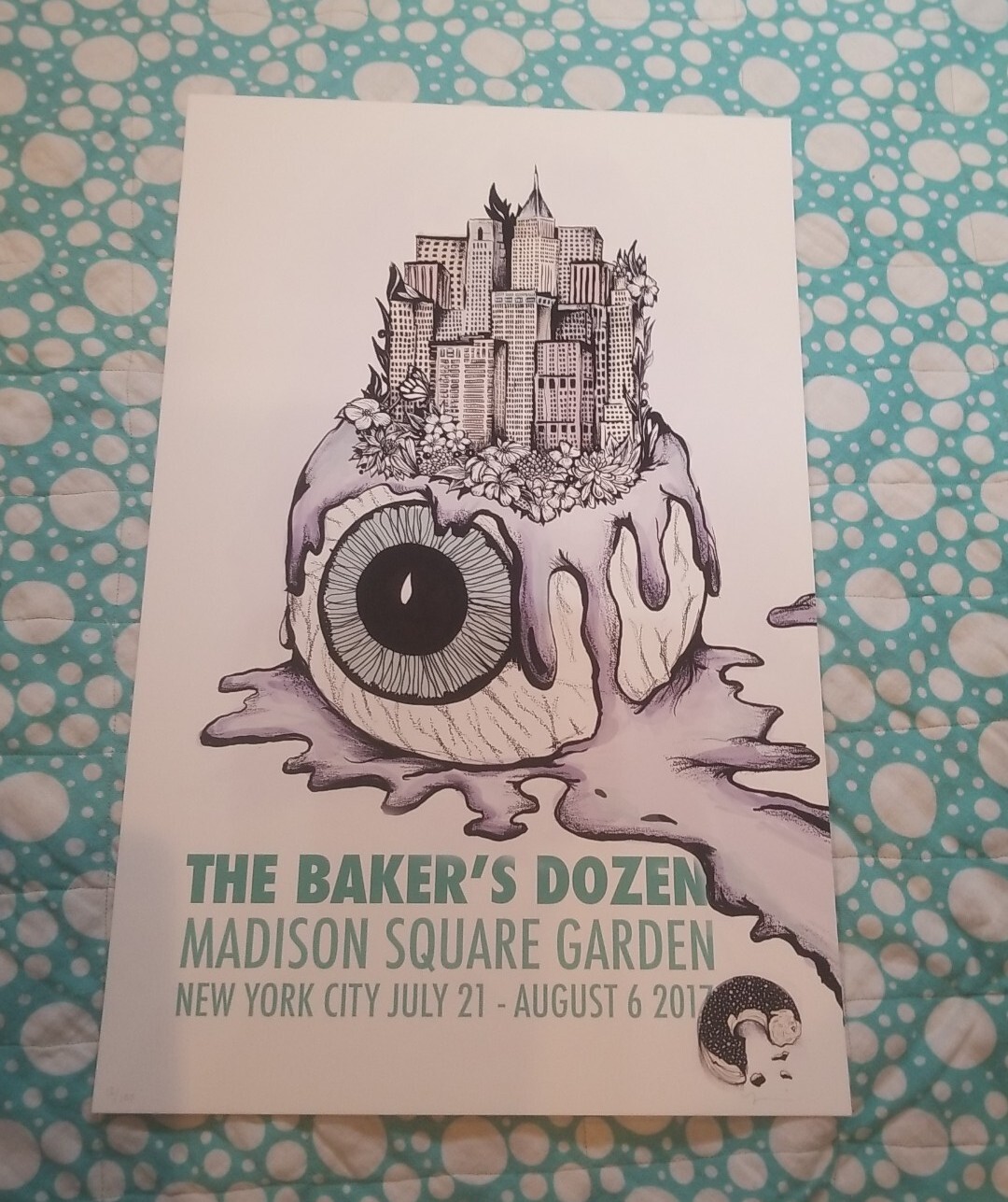 Phish Bakers Dozen Poster MSG NYC Phan Art Signed Numbered not Spusta Pollock