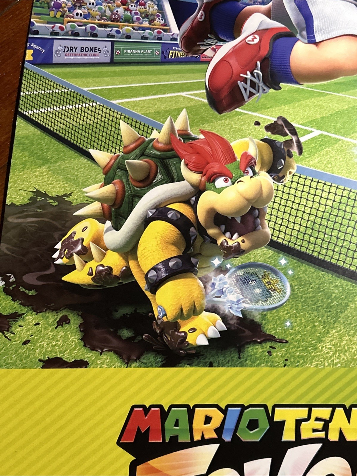 Mario Tennis Fever Nintendo Switch 2 Promotional Retail Store Display Poster