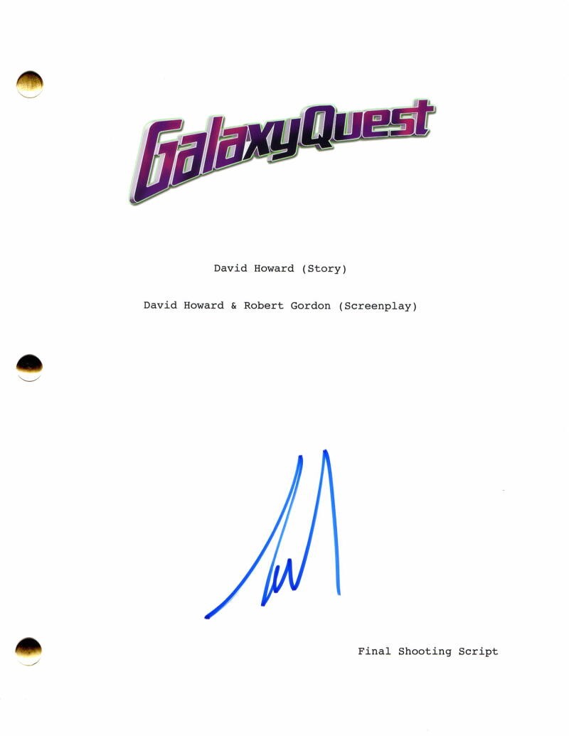 TIM ALLEN SIGNED AUTOGRAPH GALAXY QUEST FULL MOVIE SCRIPT – TOY STORY STUD, RARE
