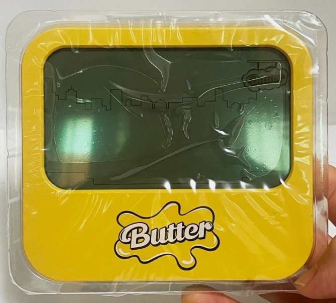 BTS TinyTan Butter Desktop Alarm Clock Animated LED Mood Light Kpop OFFICIAL