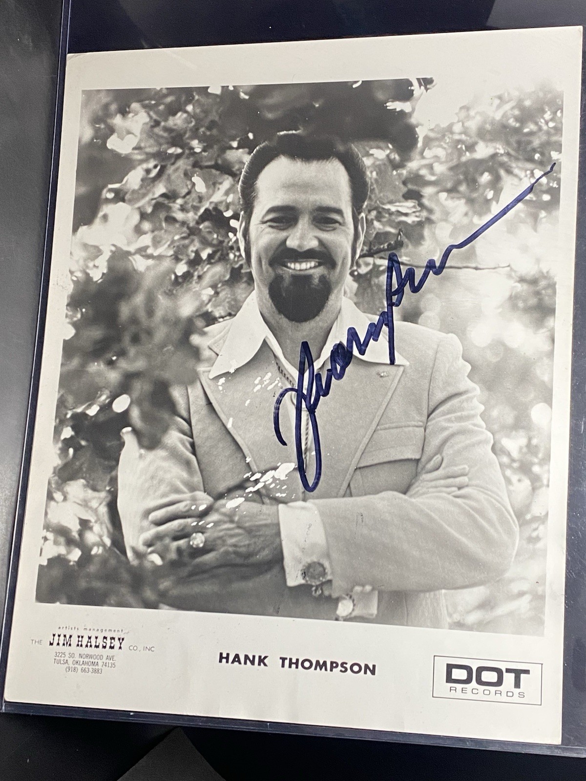 HANK THOMPSON SIGNED 8×10 | COUNTRY MUSIC