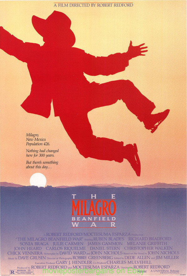 MILAGRO BEANFIELD WAR MOVIE POSTER Original 1988 SS 27×40 Rolled JOHN ALVIN Art