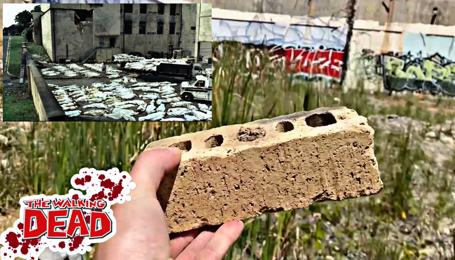 The Walking Dead Hospital Brick Display with COA (Hospital Demolished)￼
