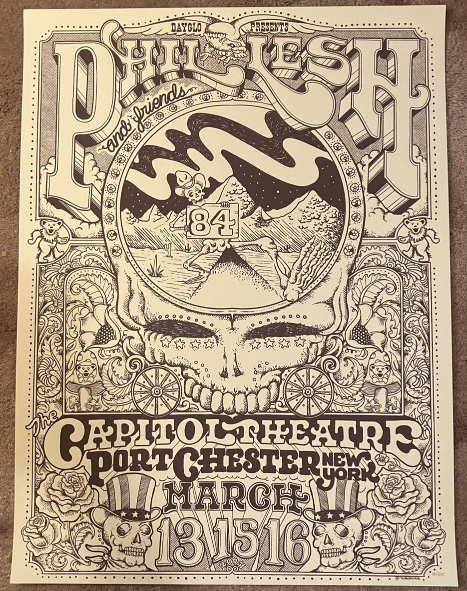 Phil Lesh and Friends Poster Capitol Theatre Last Show 2024 Grateful Dead Print