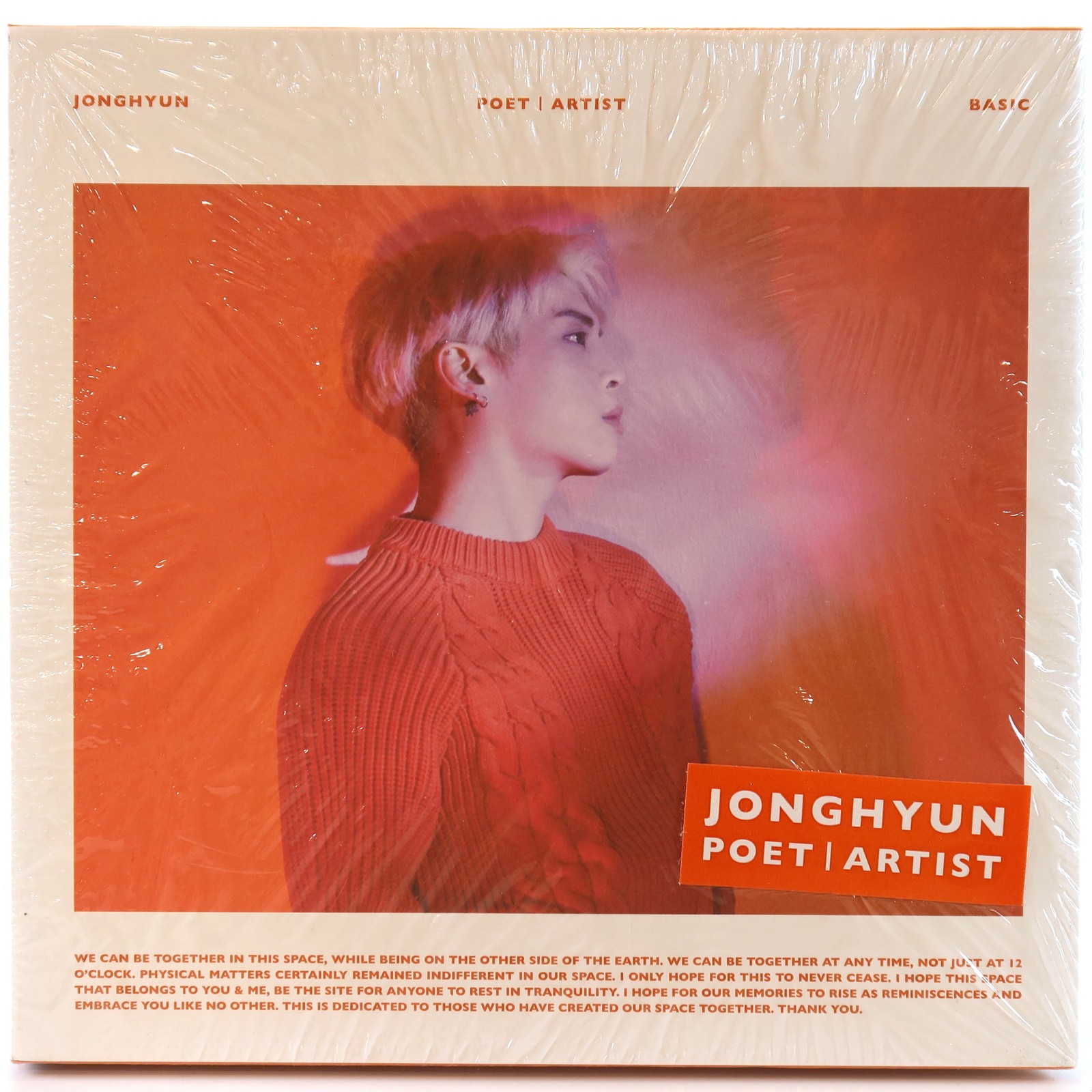 Jonghyun – Poet Artist Album CD Sealed K-Pop 2018 Shinee 2