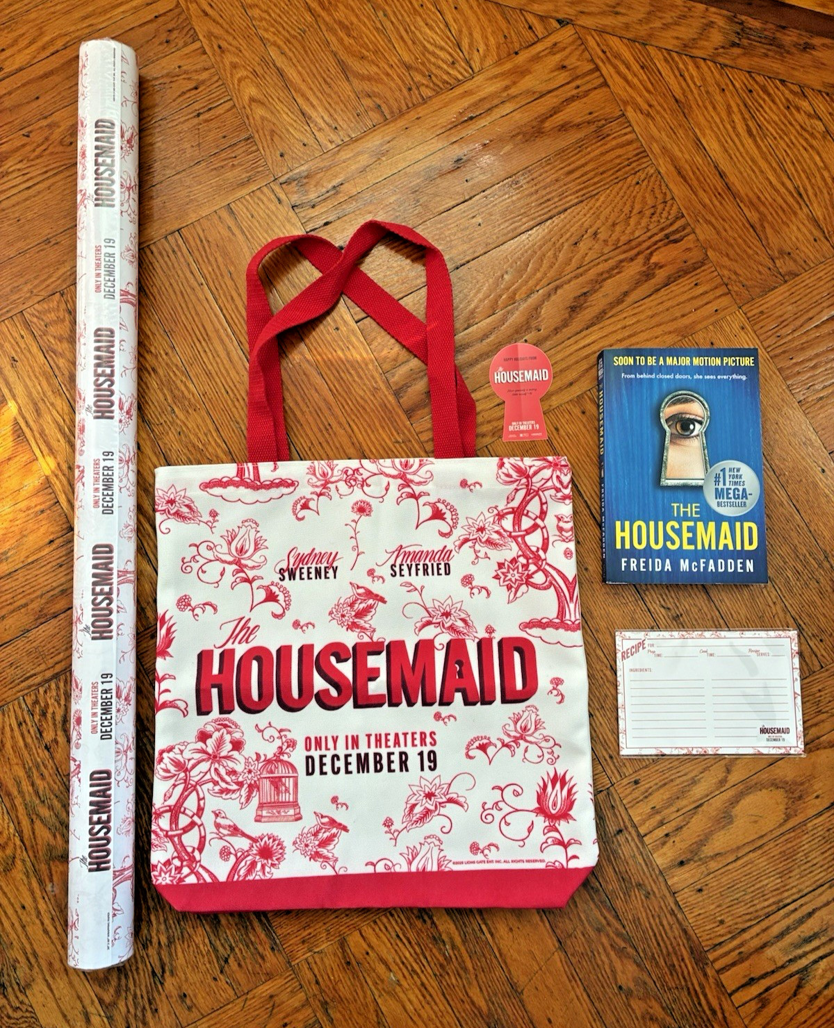THE HOUSEMAID Moive-Book, Tote Bag, Gift Paper, Sydney Sweeney & Amanda Seyfried