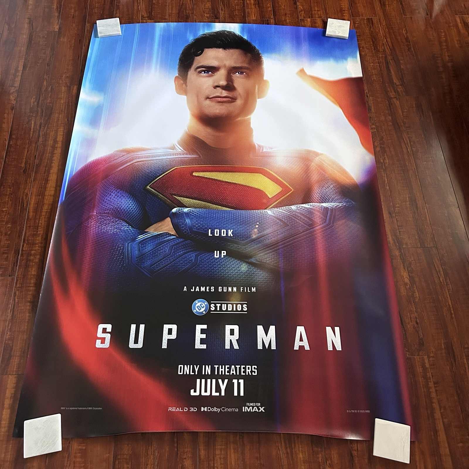 SUPERMAN 2025 David Corenswet DC Studios BUS STOP MOVIE POSTER ORIG 48X70i