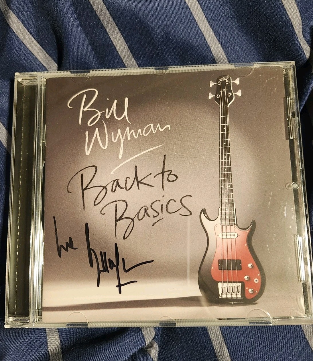 Bill Wyman Back To Basics Signed Autograph CD Booklet Psa Jsa Guranteed