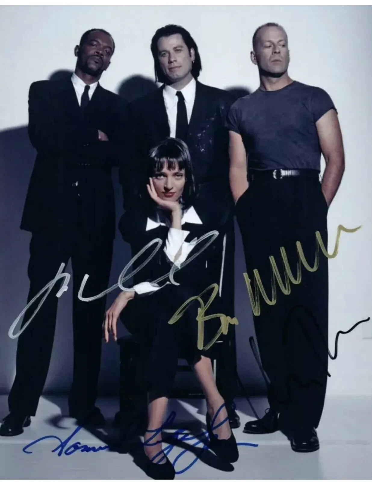 Pulp Fiction cast Photo, with Autographs