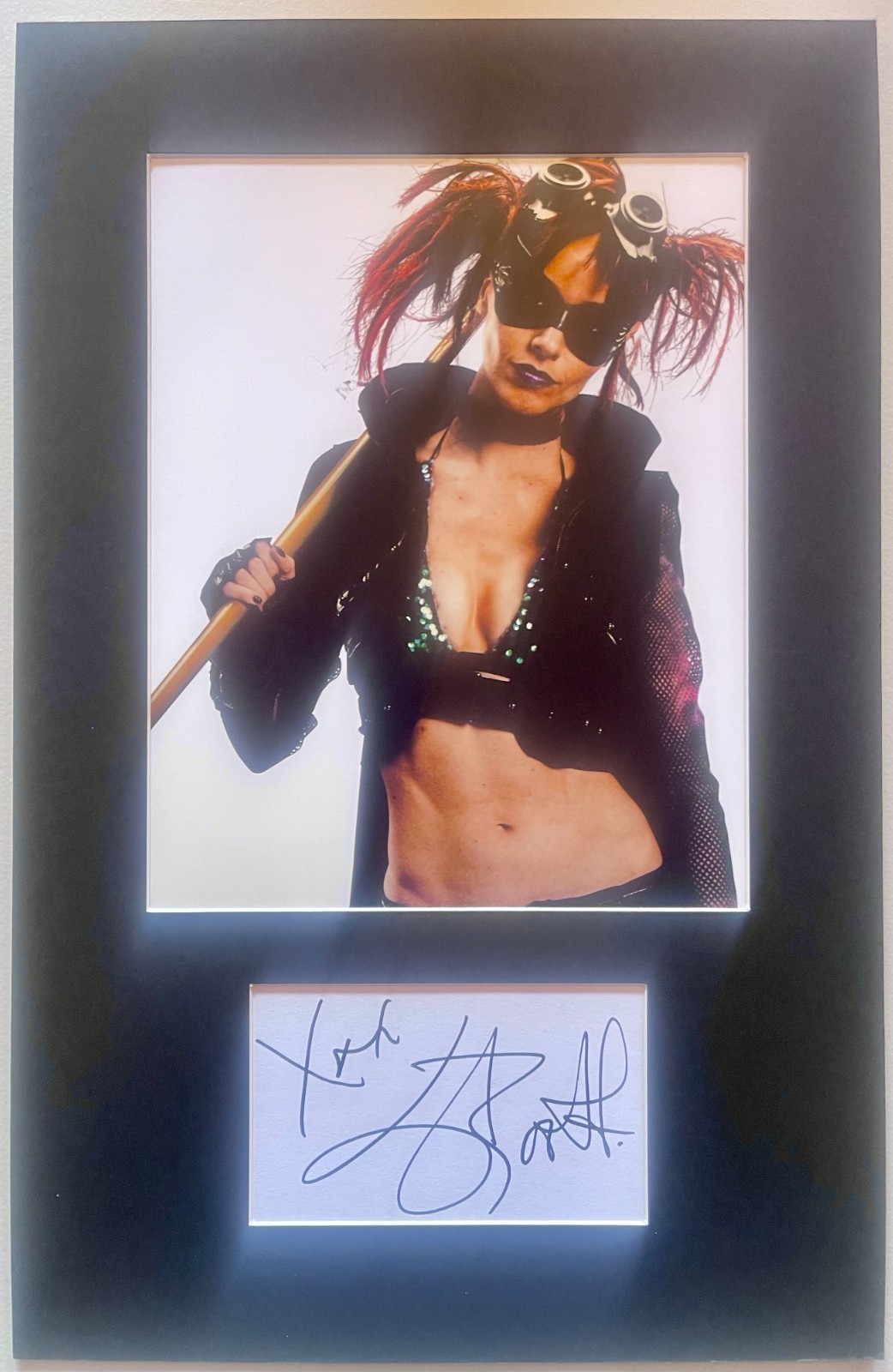 Lindy Booth Kick-Ass 2 matted signed index card with photo 11×17 #1 Night bitch