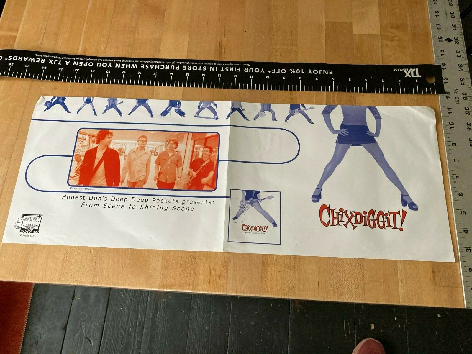 Chixdiggit! LP PROMO POSTER Original Record Store
