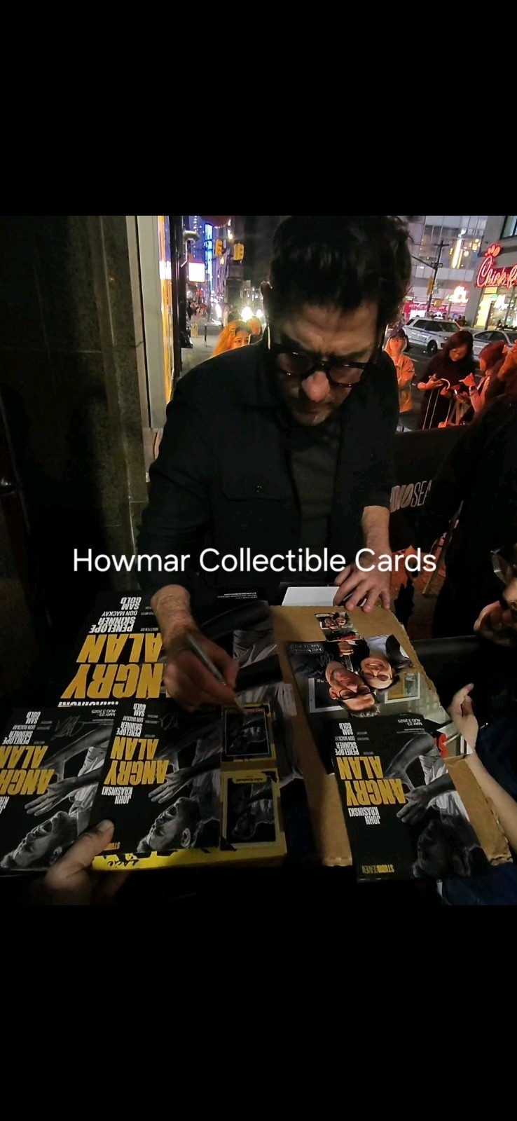Angry Alan Window Card Signed By John Krasinski – Off Broadway