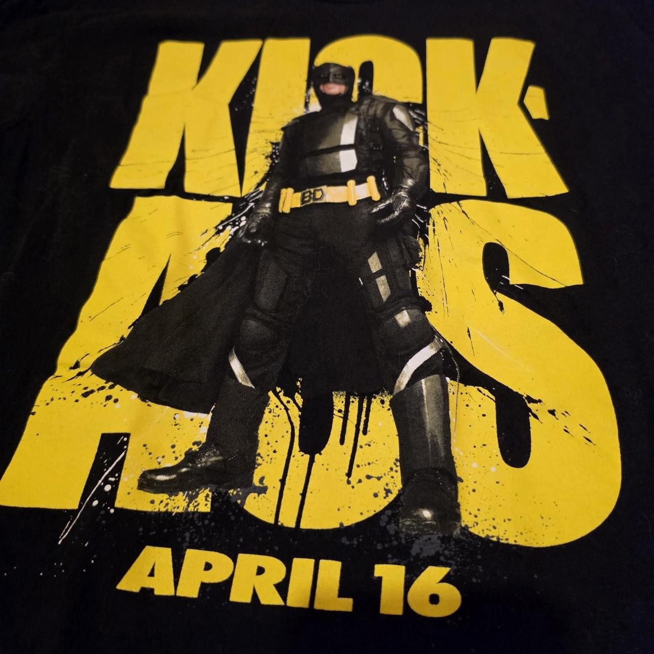 Vintage 2010 Kick-Ass Movie Promo T-Shirt Big Daddy Nicolas Cage Black