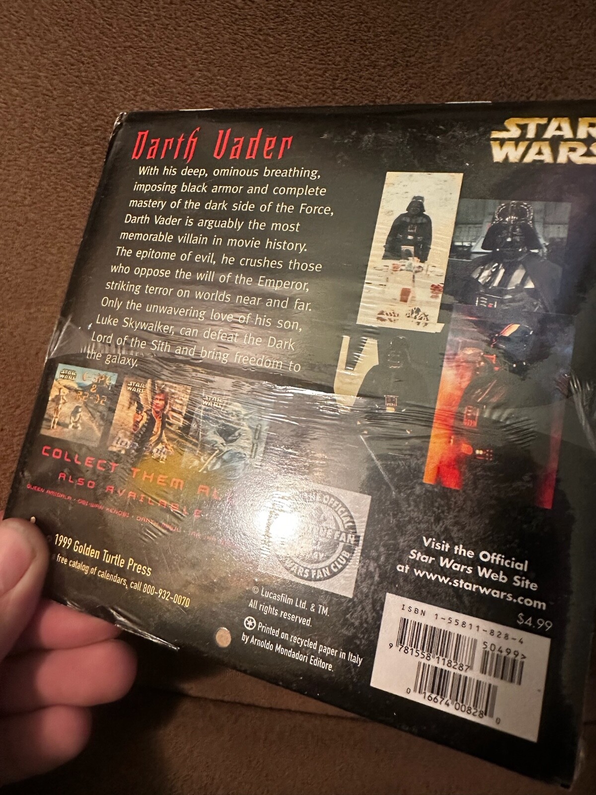 2000 Star Wars Darth Vader Mini Wall Calendar